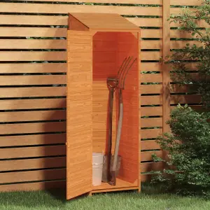 Berkfield Garden Shed Brown 55x52x174.5 cm Solid Wood Fir