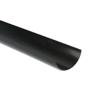 Rain Gutter Pipe Half Round Black 2 Meter 112mm