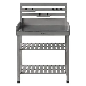 VegTrug Raised Wooden Potting Table- Grey Wash (FSC 100%)