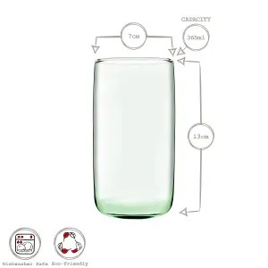 Pasabahce Aware Iconic Recycled Highball Glasses - 365ml - Green - Pack of 12