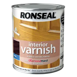 Ronseal Diamond hard Walnut Satin Wood varnish, 750ml