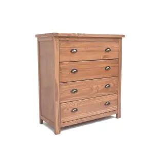 Padua 4 Drawer Chest of Drawers Brass Cup Handle