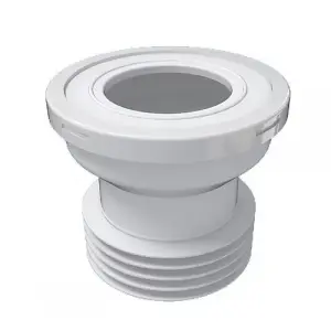 Aniplast 110mm 4 Inch Toilet WC Straight Waste Pan Connector Rubber Connector for Toilet Pans