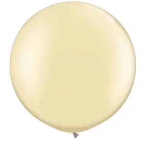 Qualatex 5 Inch Plain Latex Party Balloons (Pack Of 100) (48 Colours) Pearl Ivory (One Size)