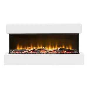 Be Modern Ashgrove 2kW Matt White Electric Fire