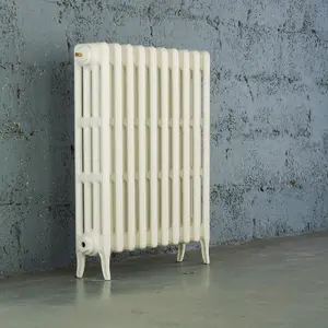 Arroll Neo-Classic White 4 Column Radiator, (W)634mm x (H)760mm