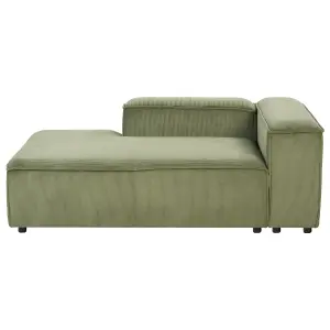 Right-Hand Corner Sofa ARDAL Green Corduroy Right Hand