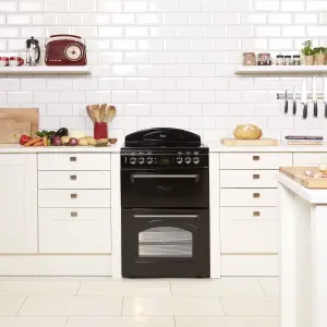 Leisure Cookmaster CLA60CEK 60cm Double Electric Cooker with Ceramic Hob - Black