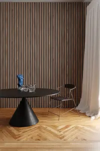 Natural Walnut Acoustic wood slat wall panel