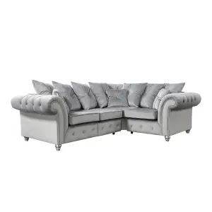 The Great British Sofa Company Kensington Corner 2&1 Seater Velvet Sofa