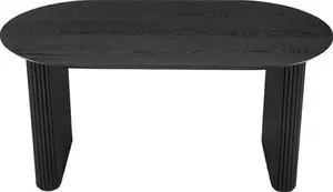 DUSK Hattie Panel Oval Dining Table - Black