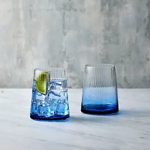 Anton Studios Empire Set of 2 DOF Tumblers Blue