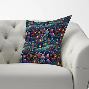 Whimsical Gingerbread House Pattern Cushions 33cm x 48cm