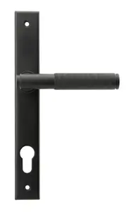 From The Anvil Matt Black Brompton Slimline Lever Espag. Lock Set