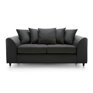 Dylan Collection 3 Seater Sofa in Black