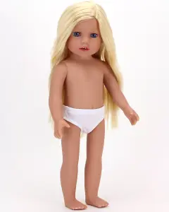 Sophia's by Teamson Kids 18" All Vinyl Blonde Hair Doll "Chloe" with Blue Eyes