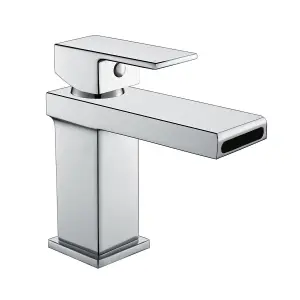 Nes Home Neath Waterfall Basin Mono & Bath Filler Mixer Taps Chrome