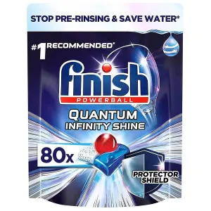 320 x Finish Quantum Infinity Shine Dishwasher Clean Shield Protector Tablets