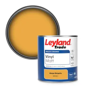 Leyland Trade Vinyl Matt Walls & Ceilings Emulsion Paint Mango Margarita (PPG1204-7) 1L