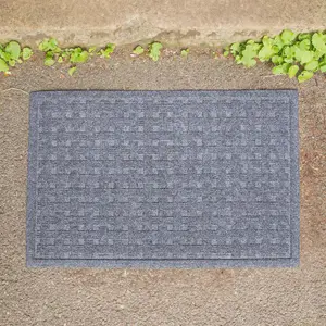 Nicola Spring Heavy Duty Dirt Trapper Door Mat - 60cm x 40cm - Grey