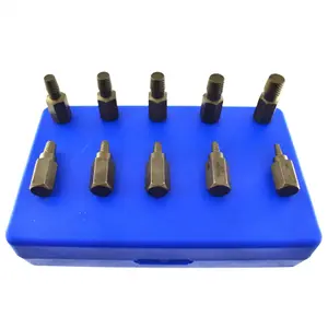 1/2 in Screw Stud Extractor Remover Set Reverse Thread Easy Out 10pc