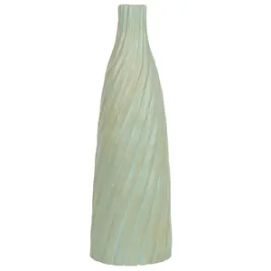 Decorative Vase FLORENTIA Ceramic Light Green