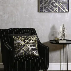 Arthouse Gold Marble Geometric Cushion 005312