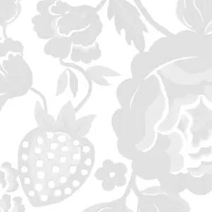 Cath Kidston Strawberry Gardens Glass Splashback - Grey (900x750mm)