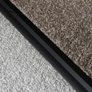 Anodised aluminium carpet profile cover strip door floor bar trim 1000mm x 20mm c68 brown