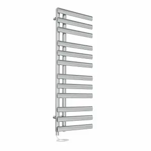 Right Radiators Prefilled Electric Heated Towel Rail Oval Column Ladder Warmer Rads - 1200x450mm Chrome