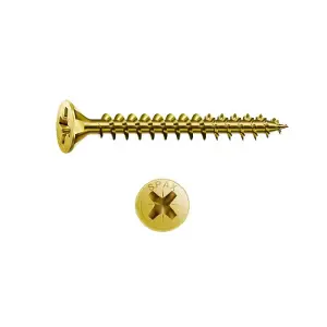 Spax Yellox Coated Wood Screws (Box Of 200) Yellow (4 x 30mm)