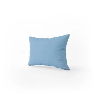 200 TC 50/50 Percale Polycotton 200 Thread Count Plain Cotton Blend Percale Housewife Pillowcase Sky Blue