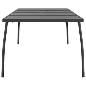 Berkfield Garden Table Anthracite 200x100x72 cm Steel Mesh