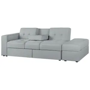 Beliani Modern Sofa Bed FALSTER Light Grey