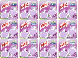 Harpic Hygienic Toilet Rim Block Twin pack Lavender 2 x 40g (Pack of 12)