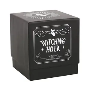 Something Different Witching Hour White Sage Scented Candle Black/White (One Size)