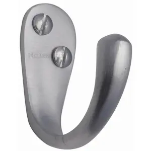 Heritage Single Robe Hook Polished Brass