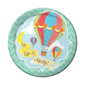 Creative Converting Up & Away Party Plates (Pack of 8) Multicoloured (One Size)