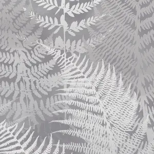 Clarissa Hulse Woodland Fern Pewter Smooth Wallpaper