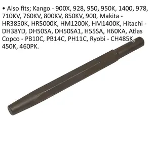 280mm Locked Stem Impact Breaker - Kango 900 Demolition Steel Chisel for Heavy-Duty Tasks