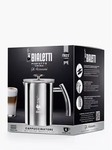 Bialetti Stainless Steel Cappuccino Milk Frother, 330Ml