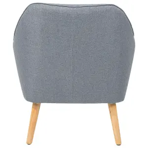 Beliani Scandinavian Armchair LOKEN Fabric Grey