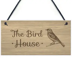 The Bird House Sign Garden Shed Summerhouse Sign Home Gift For Mum Nan