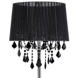 Crystal Floor Lamp Black EVANS