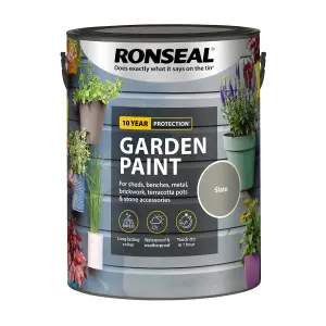 Ronseal Garden Paint - Slate - 5 Litre