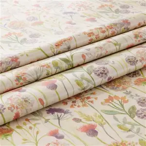 Dunelm By The Metre Watercolour Florals Oil Cloth, Floral, PVC