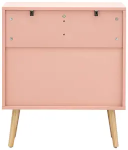 GFW Nyborg 2+2 Drawer Chest Coral Pink