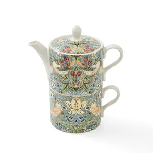 Morris and Co Strawberry Thief Tea Set for One