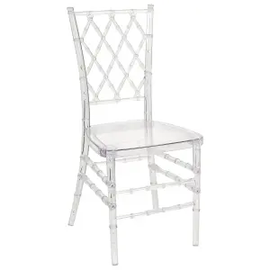 Set of 2 Dining Chairs CLARION Transparent