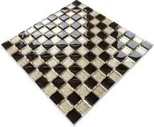 Glass mosaic on mesh for bathroom or kitchen 300mm x 300mm - Agadir